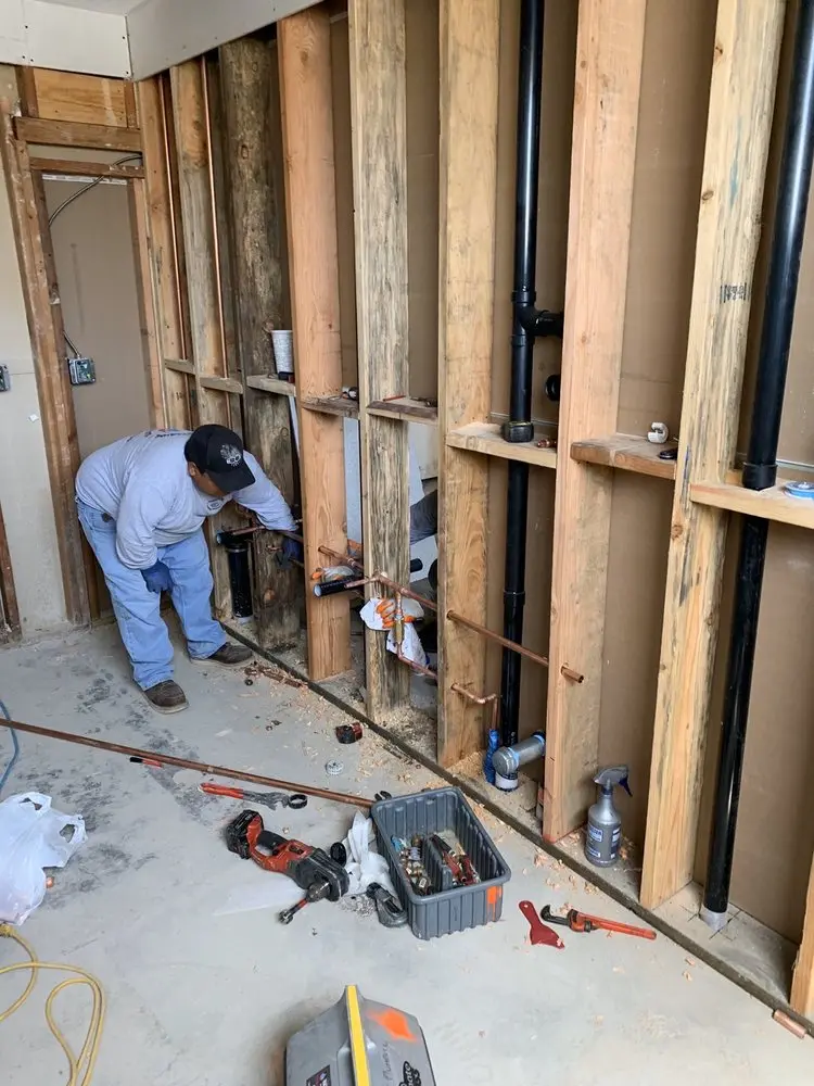 Commercial rough-in plumbing for Water Heater Replacement in Chinatown